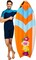 5.5 Feet Inflatable Surf Board Decoration, Pool Toy for Beach Inflatable Surfboard Float for Adults Kids Surfing Hawaiian Luau Beach Summer Party Prop Decoration
